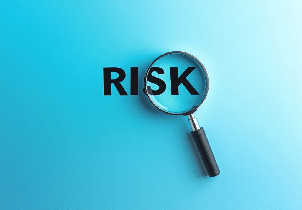 Real estate investment rondseller The word RISK is written in black letters on a light a1bba018 d471 4e08 a422 83e8fe49ddff